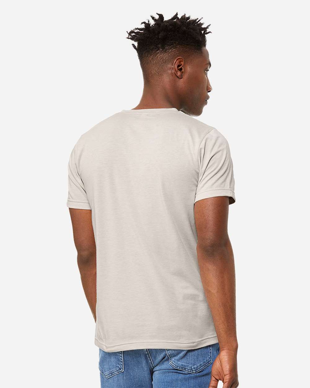 Unisex Heather CVC V-Neck Tee