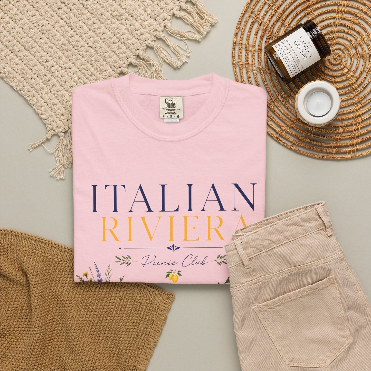 Italian Riviera Picnic Club – Al Fresco Luxury | Premium Summer Tee