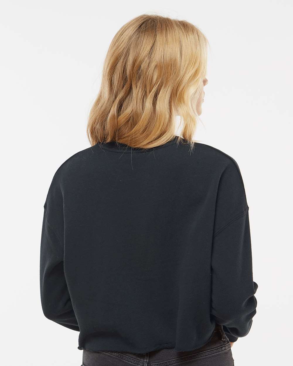 Women's Lightweight Crop Crewneck Sweatshirt