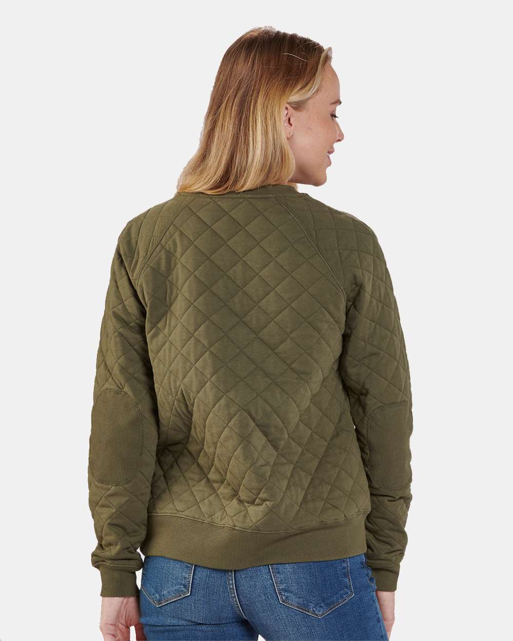 Women's Quilted Crewneck Pullover