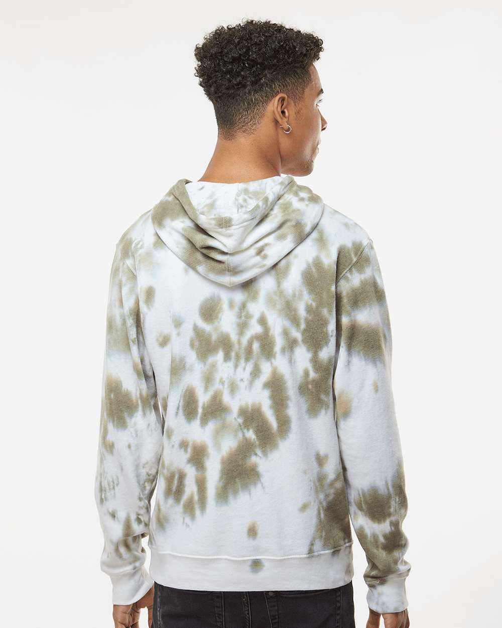 Men's Tie-Dyed Fleece Hooded Sweatshirt