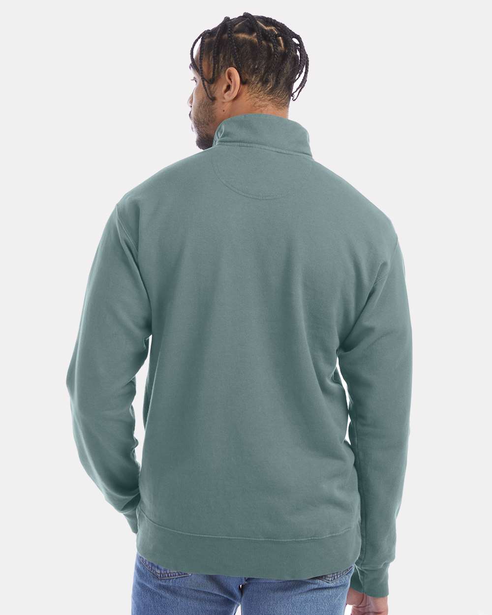 Unisex Garment-Dyed Quarter-Zip Sweatshirt