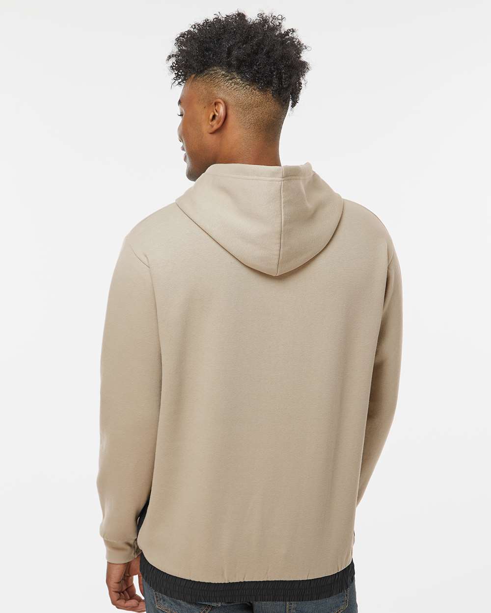 Unisex Mixed Media Hooded Sweatshirt