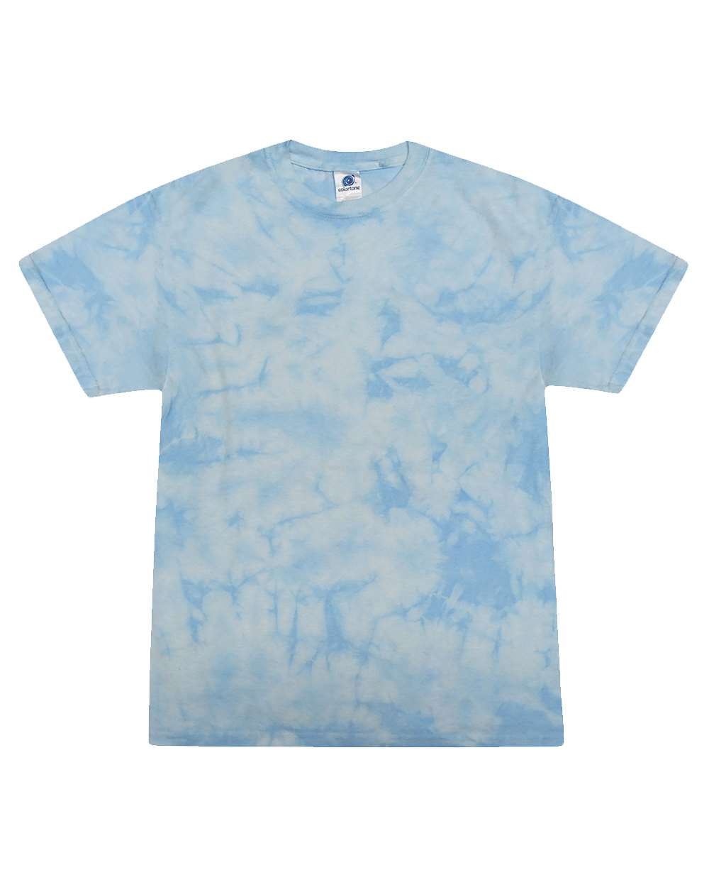 Colortone Crystal Wash Tie Dye T-Shirt for Men and Women, Crystal Carolina Blue, Small