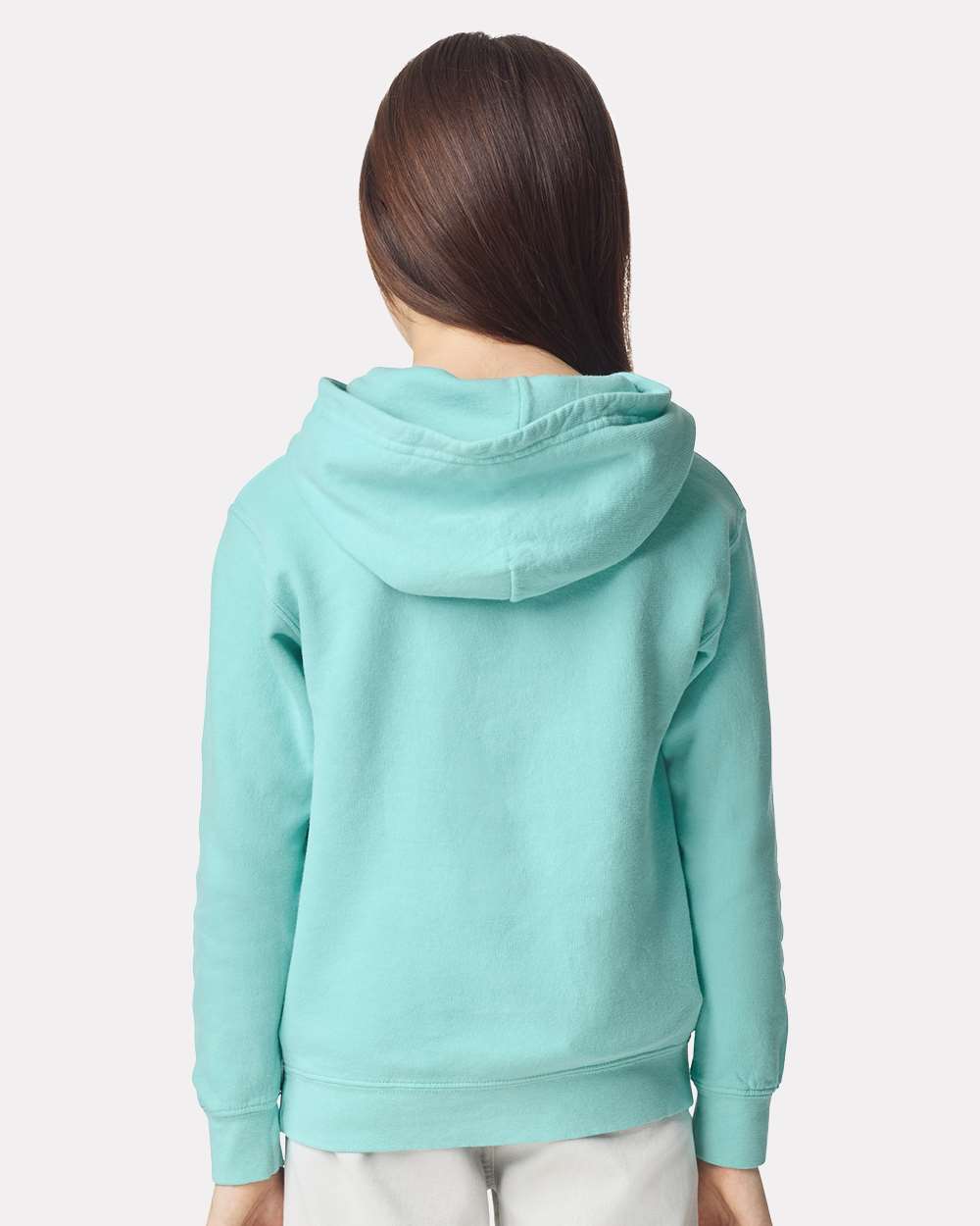 Youth Garment-Dyed Lightweight Fleece Hooded Sweatshirt