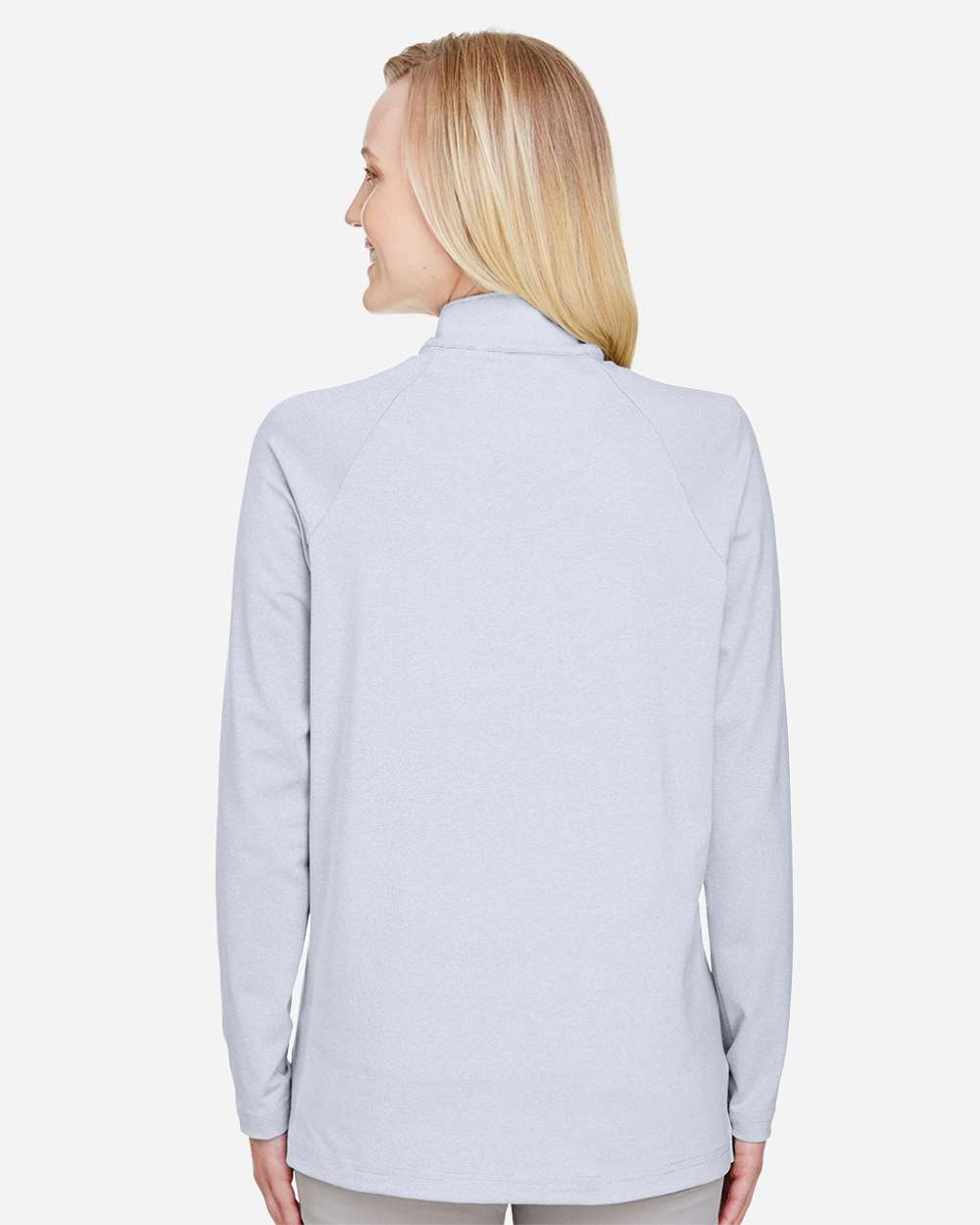 Women's CrownLux Performance® Clubhouse Micro-Stripe Quarter-Zip Pullover