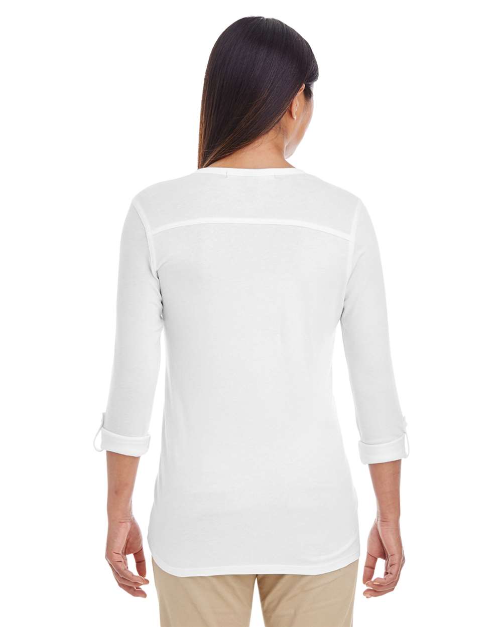 Women's Perfect Fit™ Y-Placket Convertible Sleeve Knit Top