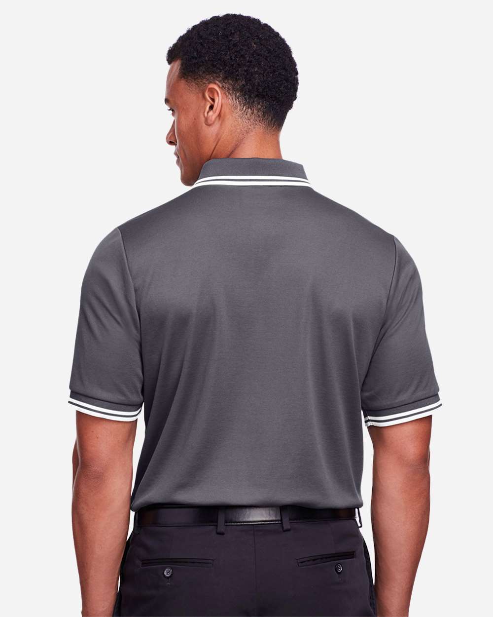 Men's CrownLux Performance® Plaited Tipped Polo