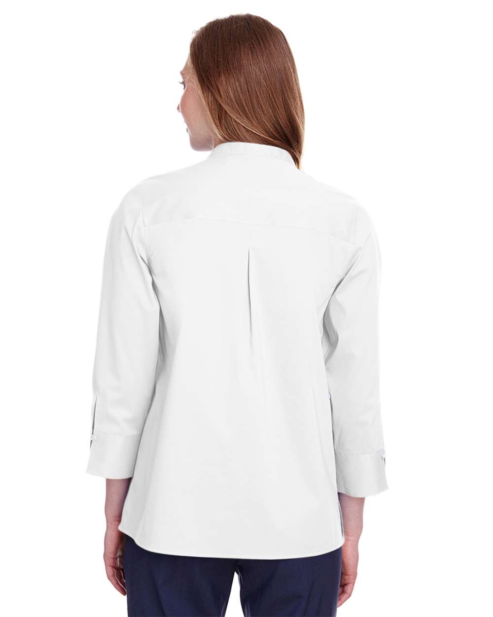 Women's Crown Collection® Stretch Broadcloth Three-Quarter Sleeve Blouse