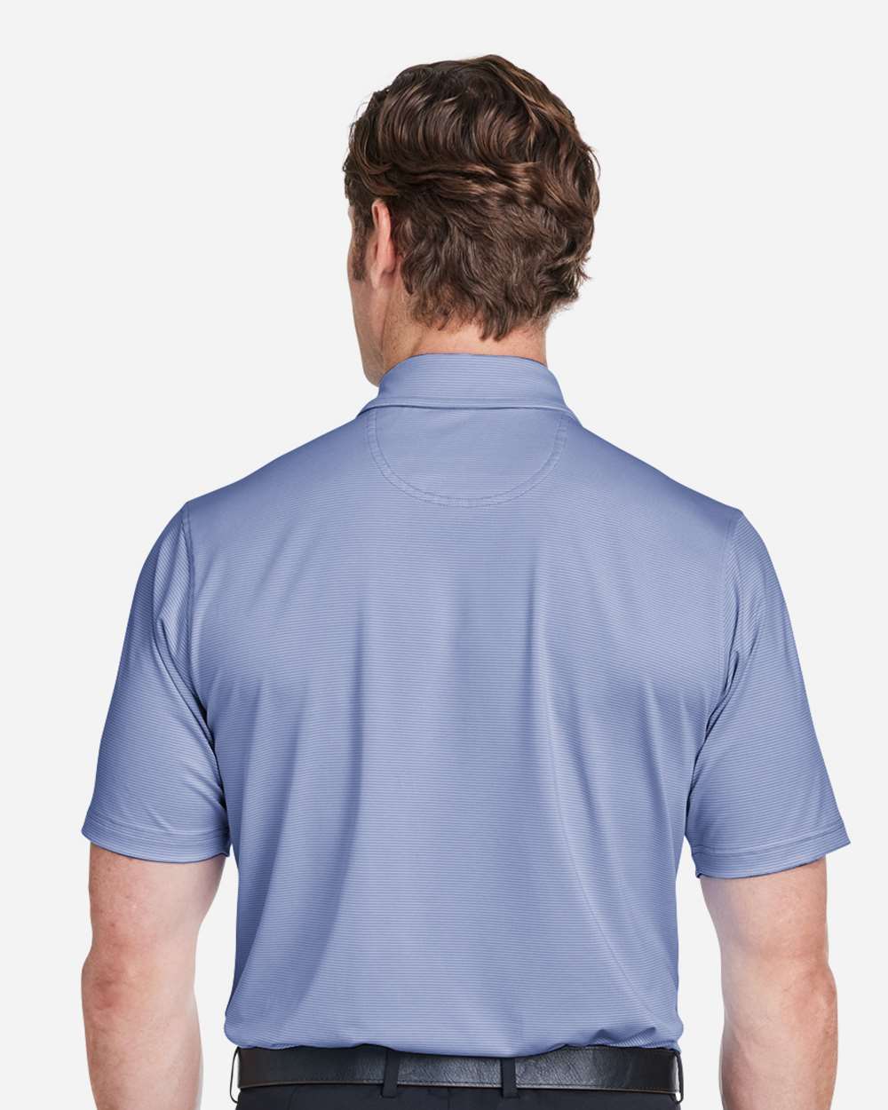 Men's USA Made Mini Stripe Tech Polo