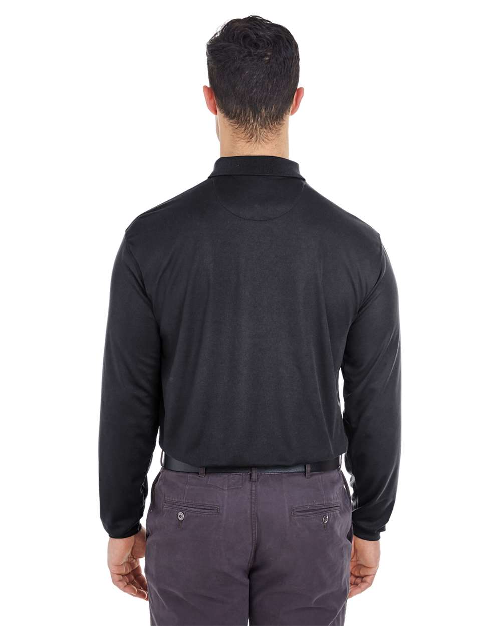 Men's Cool & Dry Long Sleeve Mesh Piqué Polo