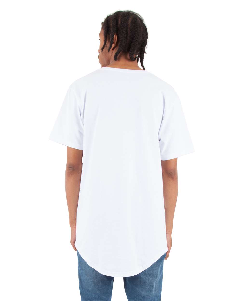 Unisex Curved Hem Long T-Shirt
