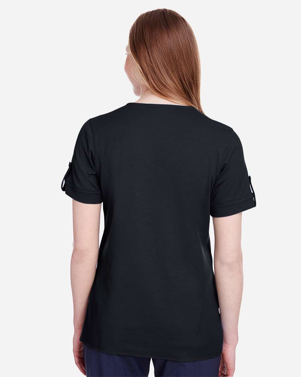 Women's CrownLux Performance® Plaited Rolled Sleeve Shirt