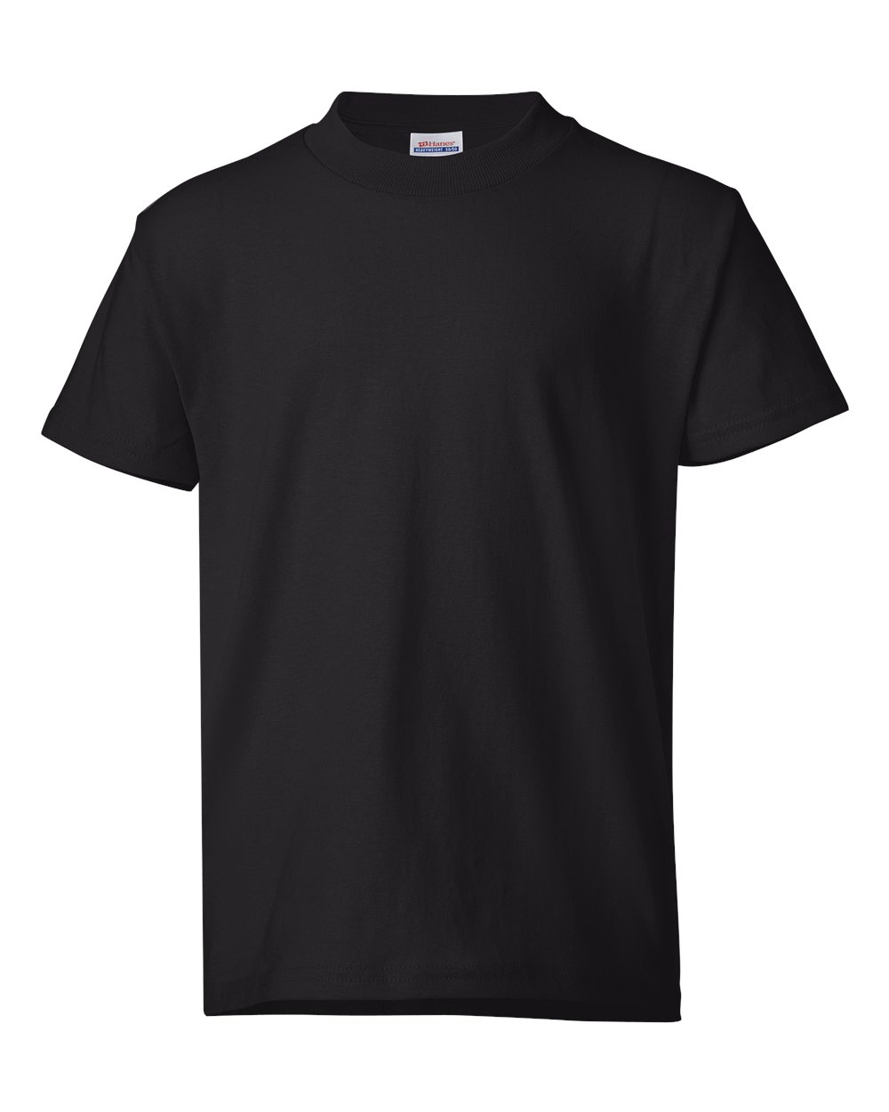 Champion Hanes Boys' EcoSmart Short Sleeve Tee Value Pack (3-Pack), Black, Large