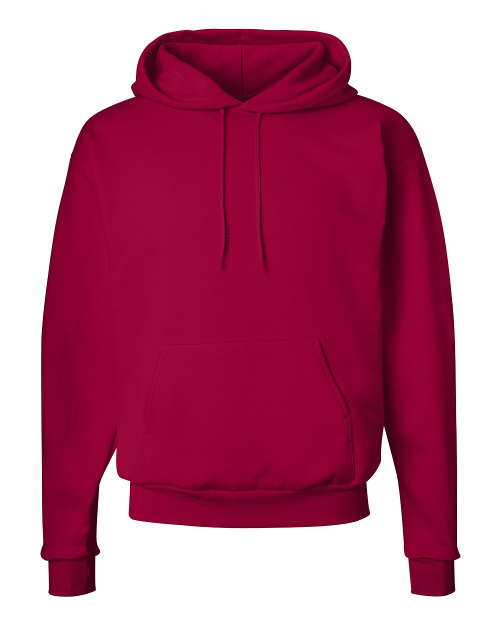 Hanes Adult Ultimate Cotton Hooded Pullover - Deep Red - M