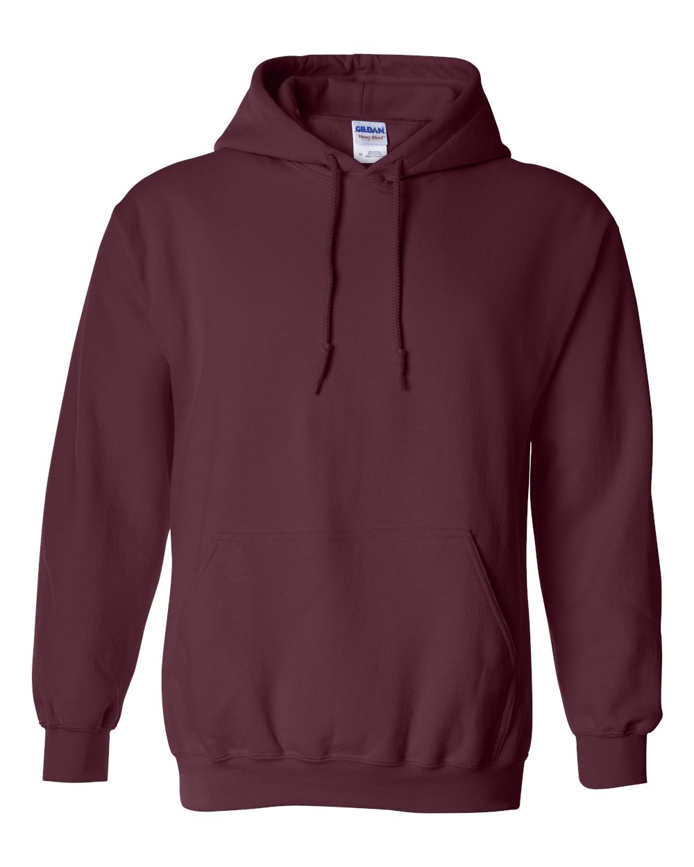 Gildan Mens Heavy Blend Hooded Sweatshirt, Large, Maroon