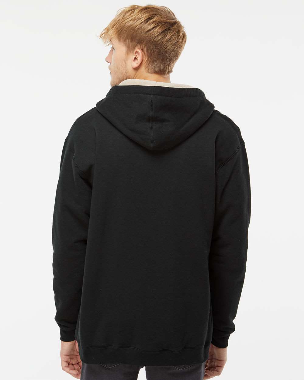 Men's Sherpa-Lined Full-Zip Hooded Sweatshirt