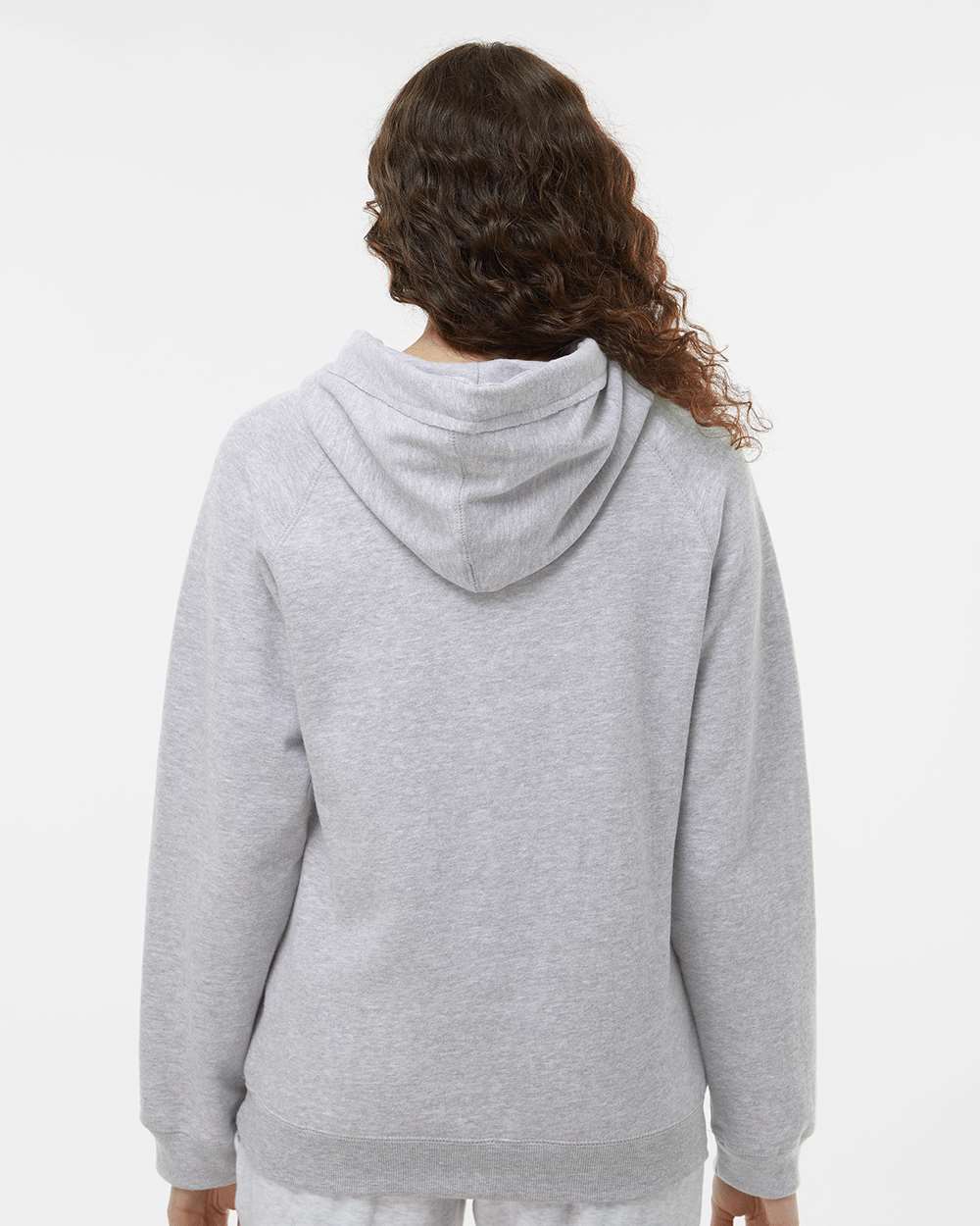 Women's Sueded V-Neck Hooded Sweatshirt