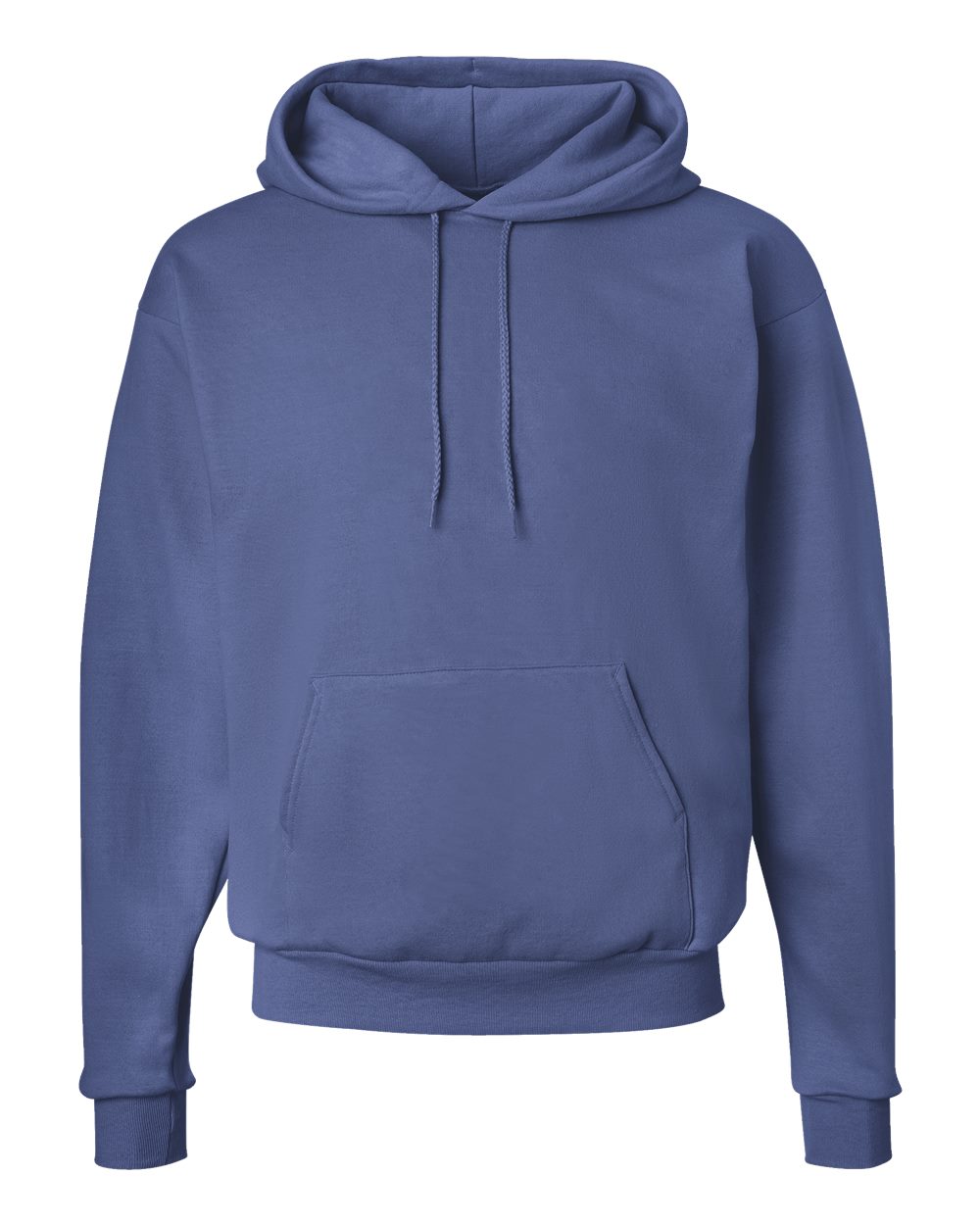 Hanes Men's Pullover EcoSmart Hooded Sweatshirt, denim blue, Large