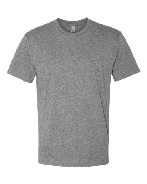 Next Level N6210 T-Shirt, Dark Heather Gray + Cream (2 Pack), Large