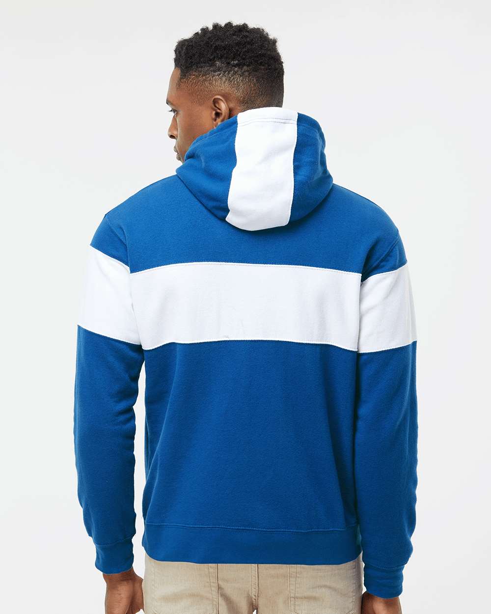 Men's Varsity Fleece Colorblocked Hooded Sweatshirt