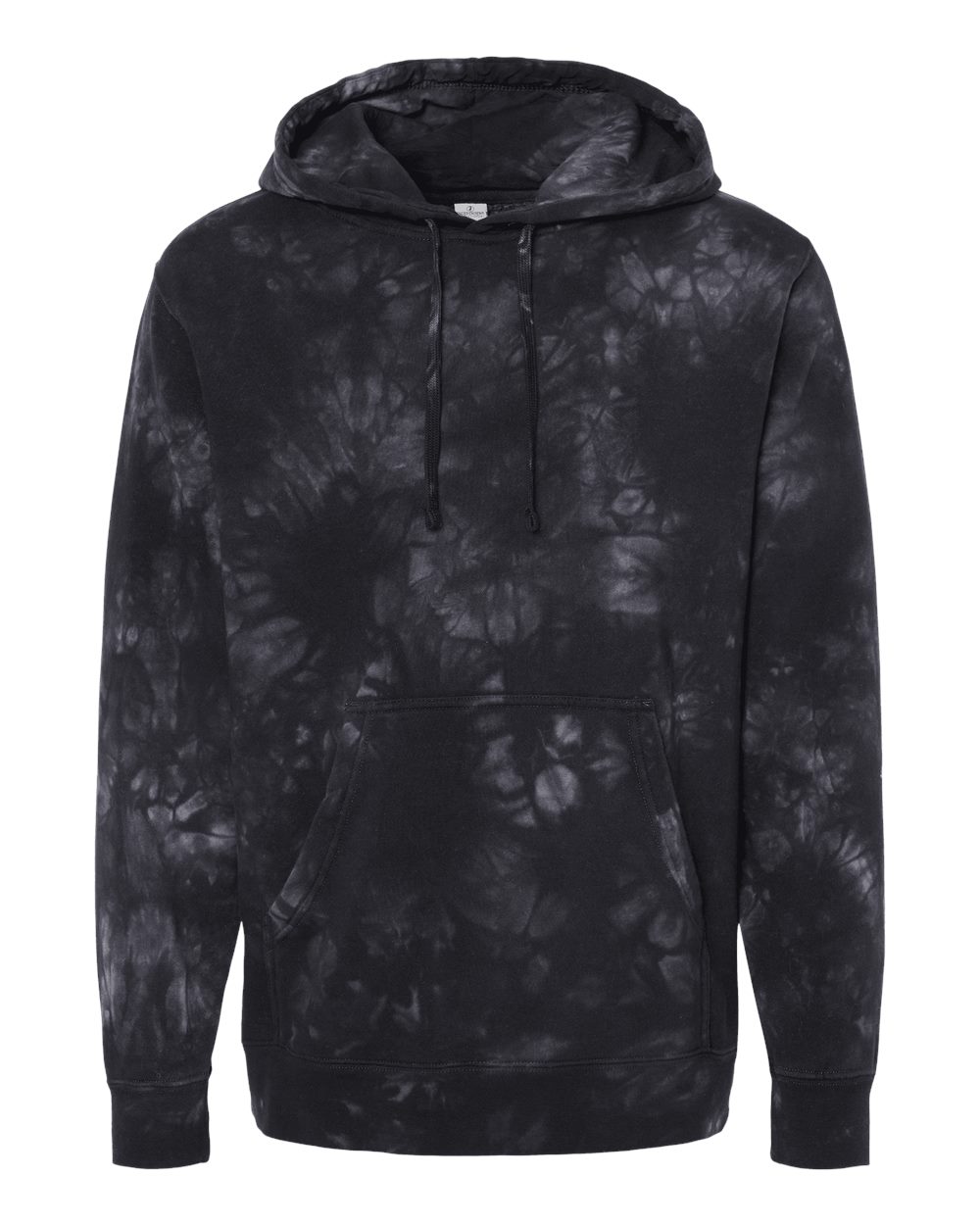 Independent Trading Co. - Midweight Tie-Dyed Hooded Sweatshirt - PRM4500TD - XL - Tie Dye Black