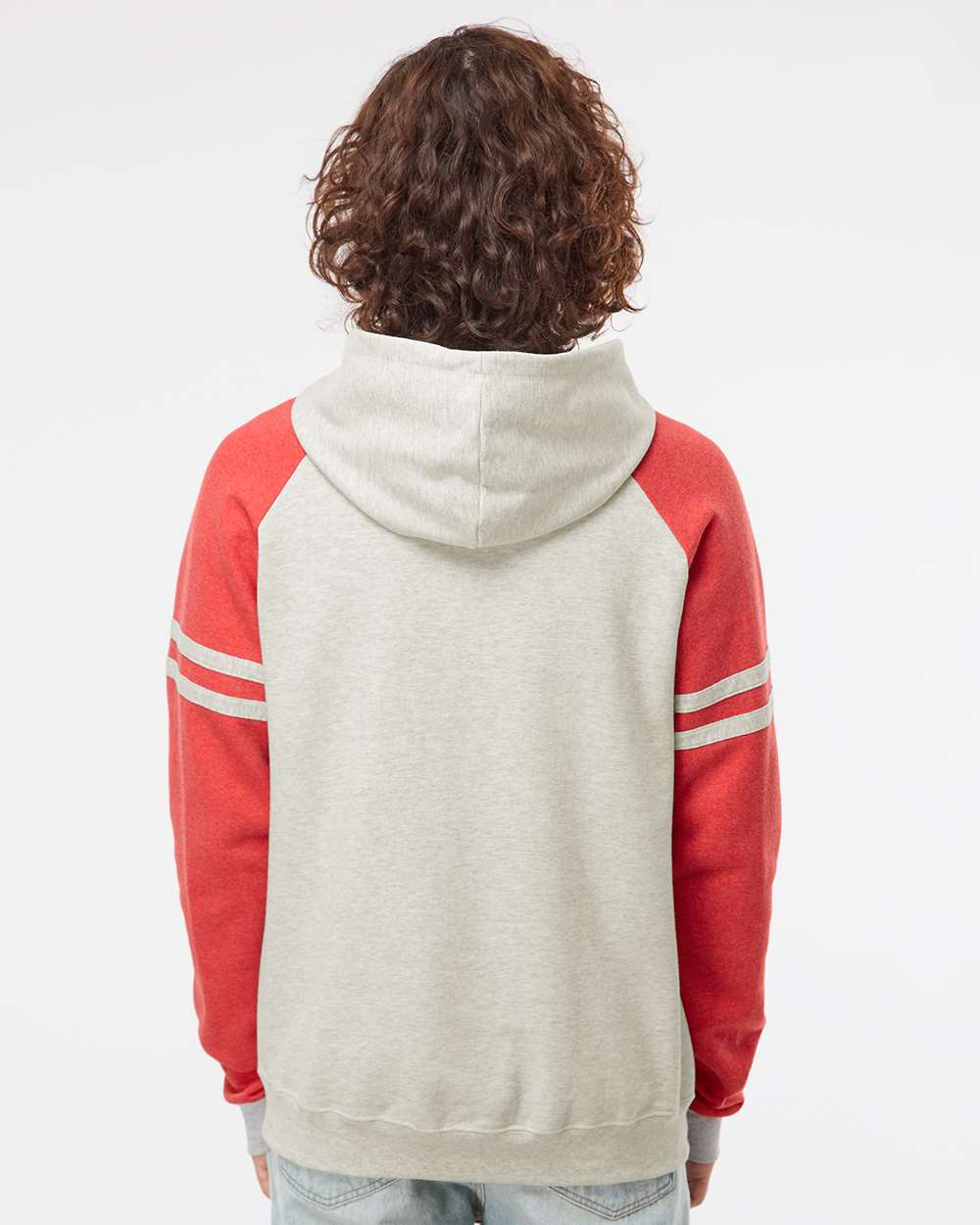 Unisex Nublend® Varsity Colorblocked Raglan Hooded Sweatshirt