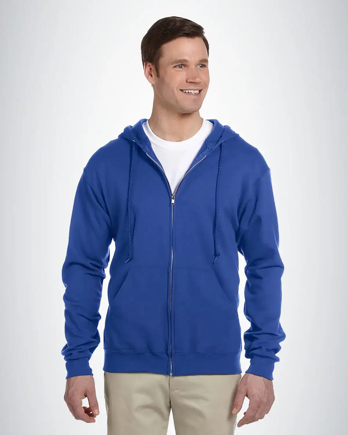 Jerzees Men's 50/50 Hoodie - NuBlend Fleece, Pouch Pocket, Drawcord Hood, Casual Pullover