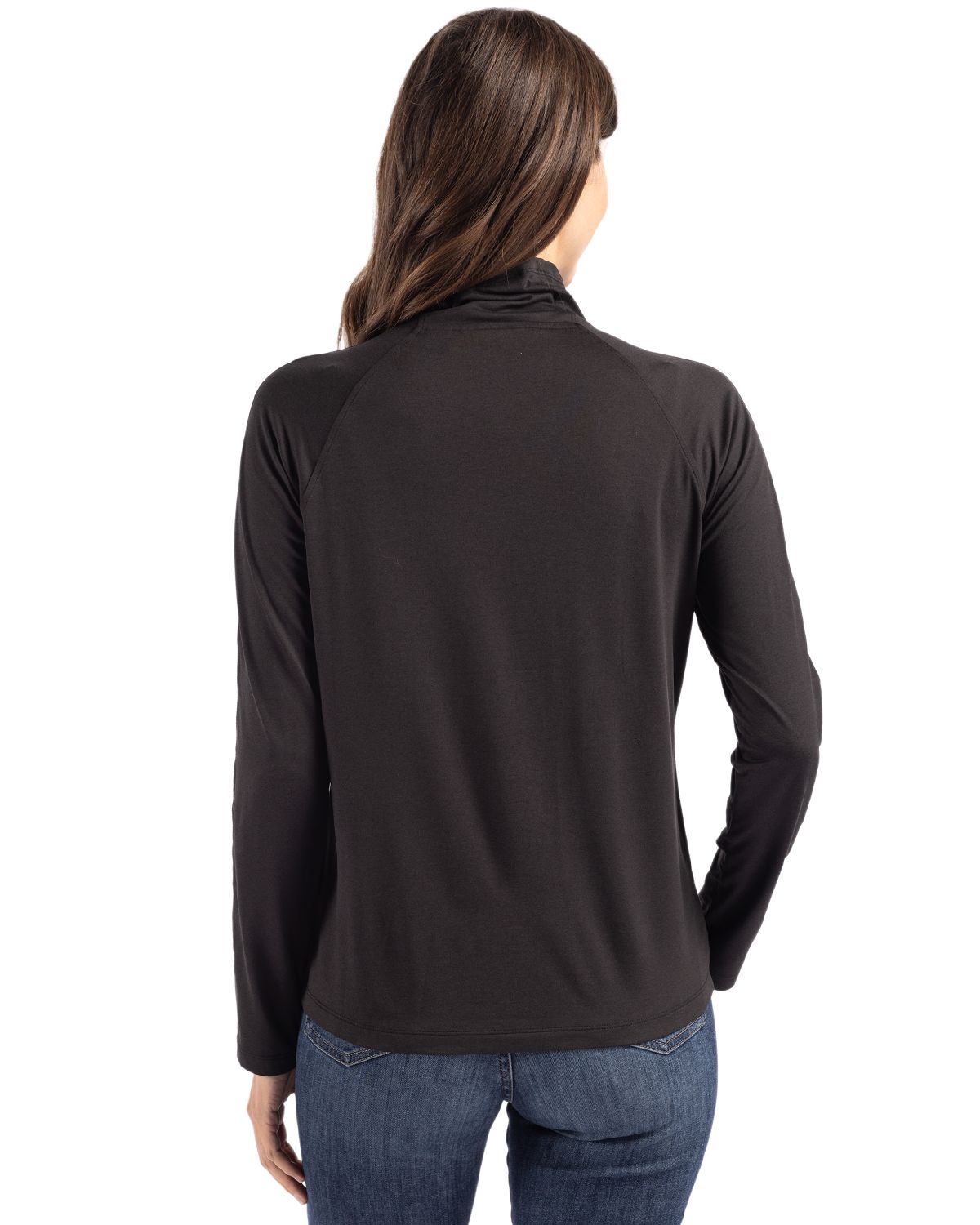 Cutter & Buck Coastline Recycled Double Peached Womens Funnel Neck Pullover