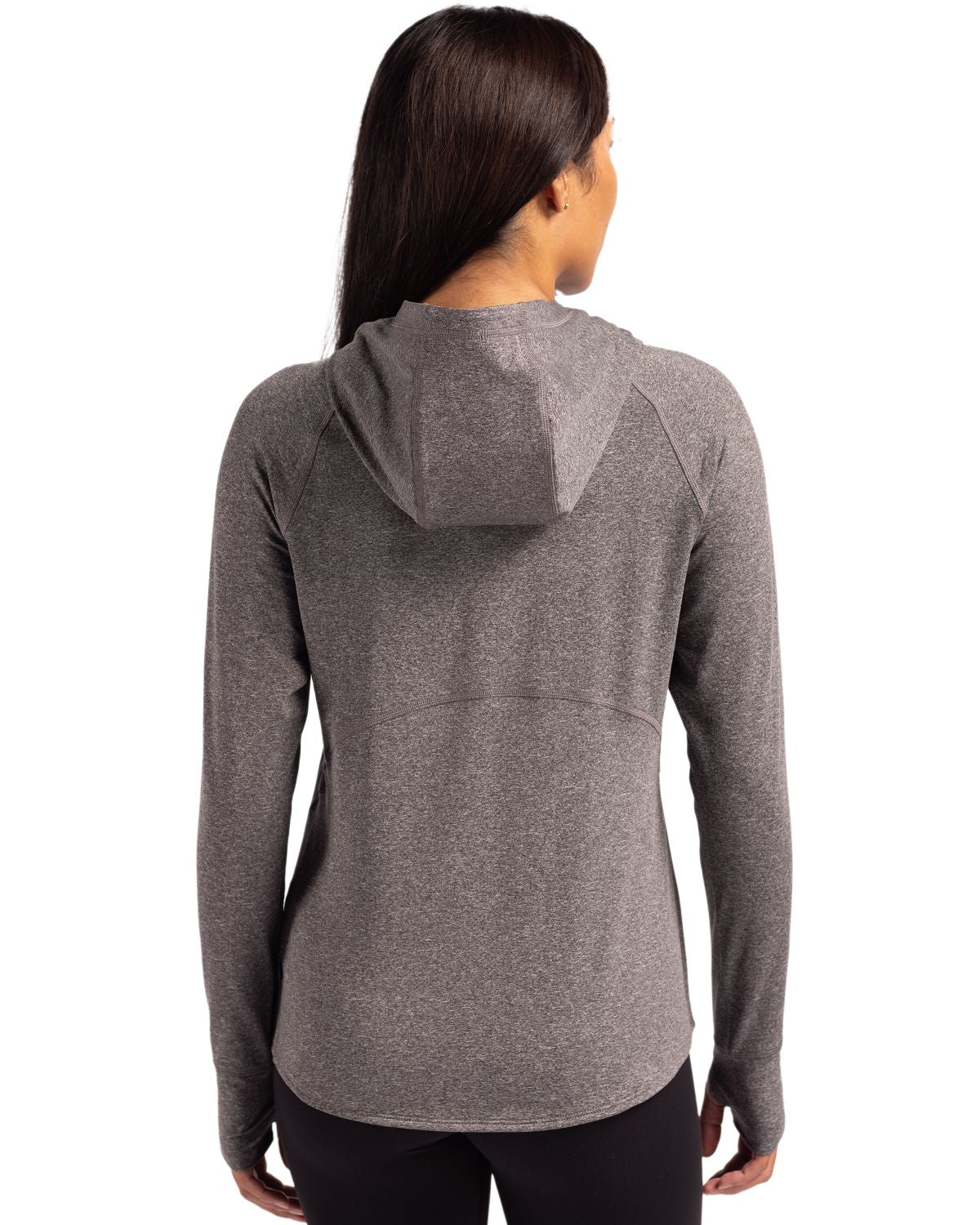 Cutter & Buck Adapt Recycled Soft Knit Stretch Womens Hooded Pullover