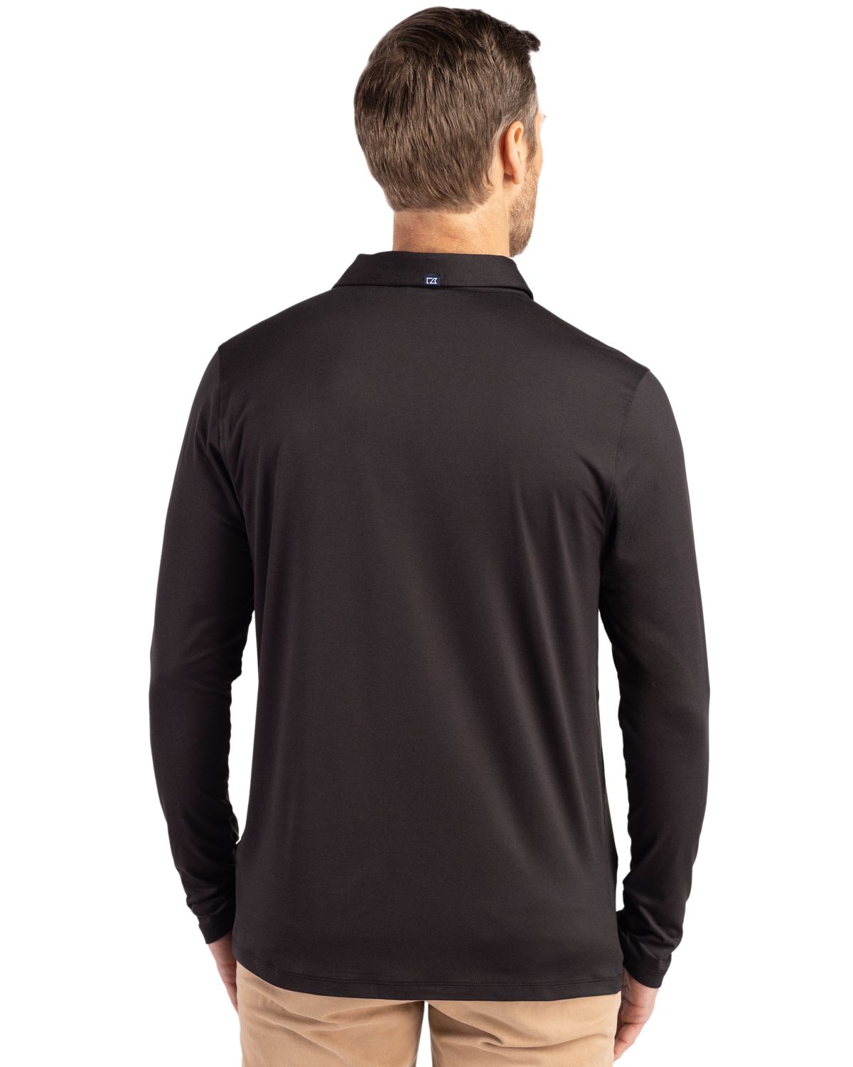 Cutter & Buck Coastline Recycled Double Peached Mens Long Sleeve Polo