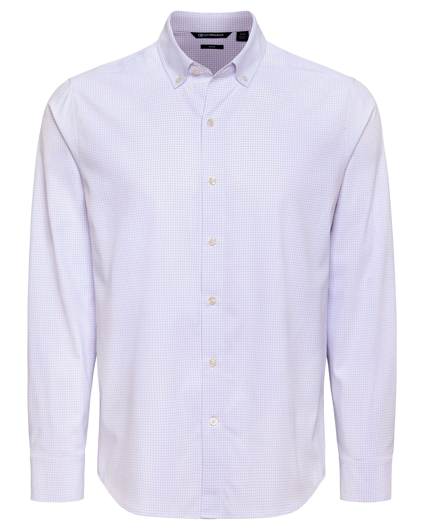Cutter & Buck Skyline Eco Windowpane Button Down Shirt - Men's