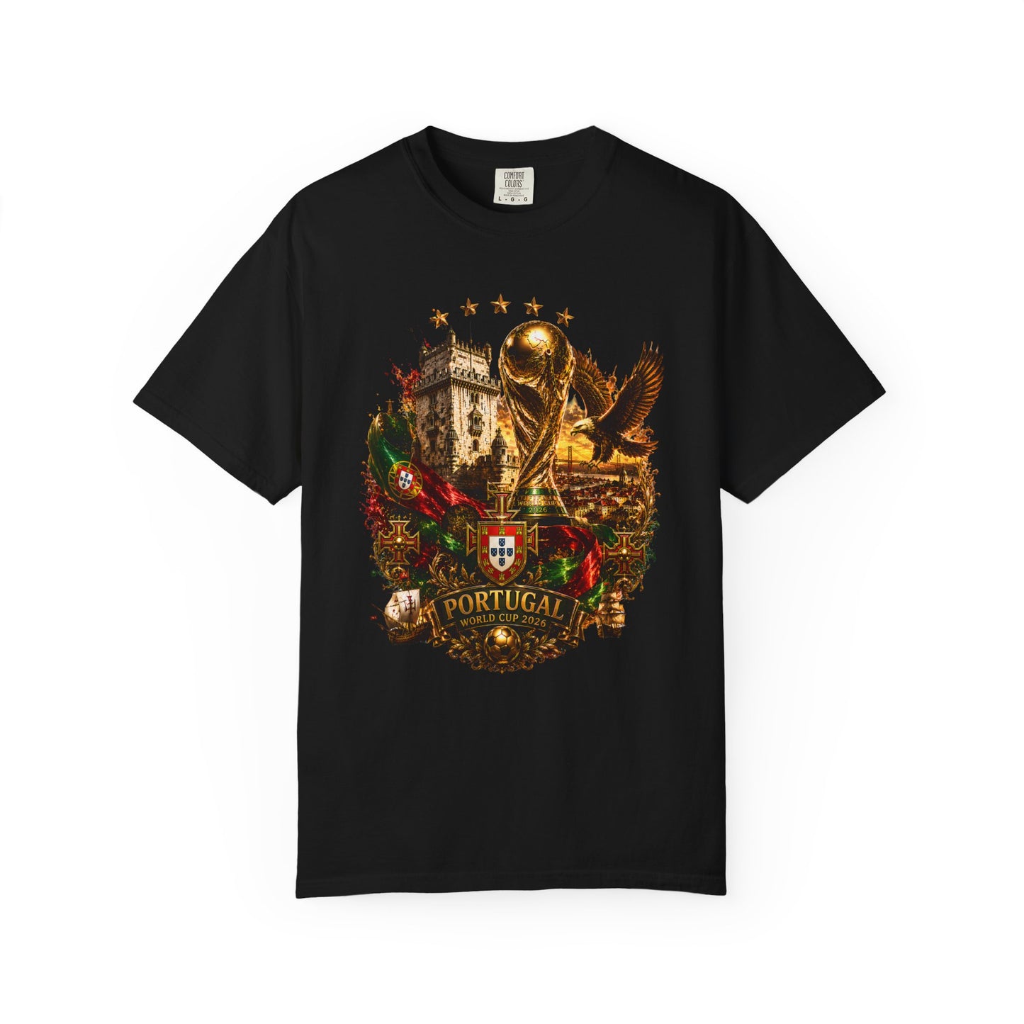 Portugal Football World Cup 2026 'Império de Glória' Epic Collage | Premium Graphic Tee