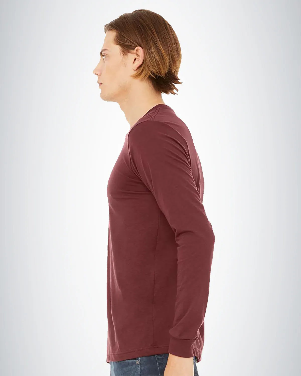 BELLA + CANVAS 3501CVC Heather CVC Long Sleeve Tee