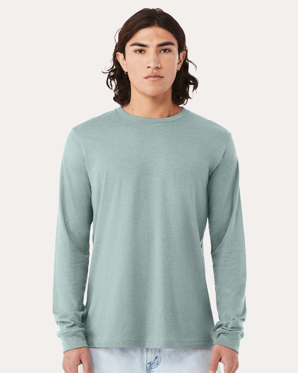 Heather CVC Long Sleeve Tee