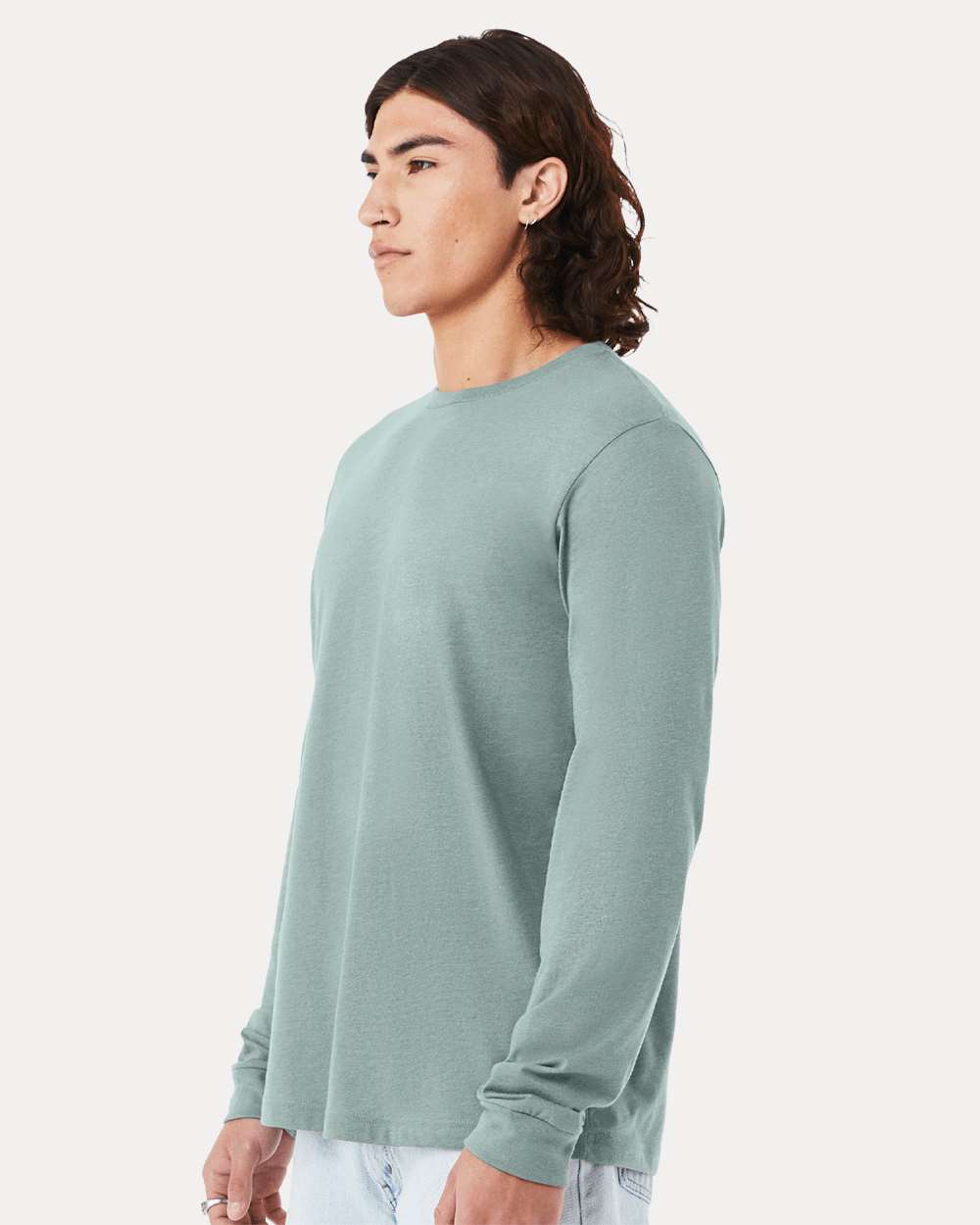 Heather CVC Long Sleeve Tee