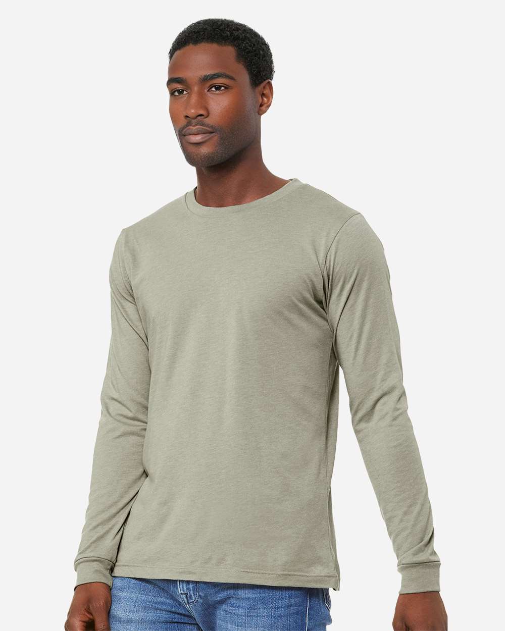 Heather CVC Long Sleeve Tee