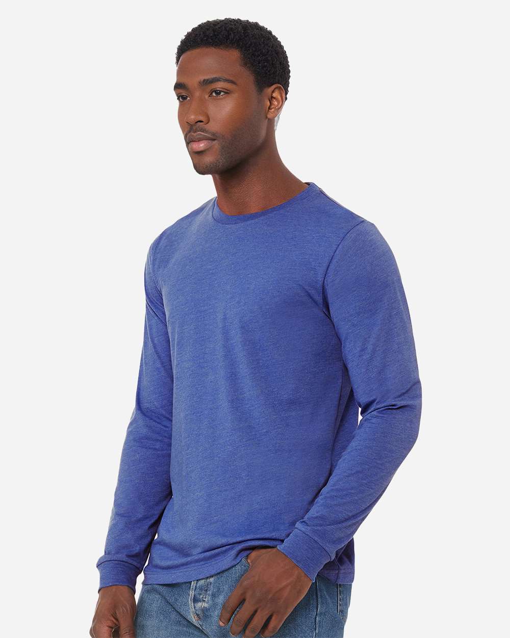 Heather CVC Long Sleeve Tee