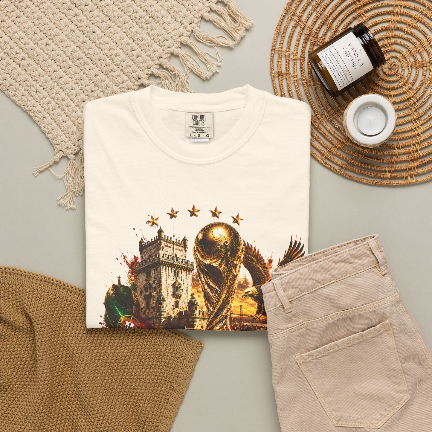 Portugal Football World Cup 2026 'Império de Glória' Epic Collage | Premium Graphic Tee