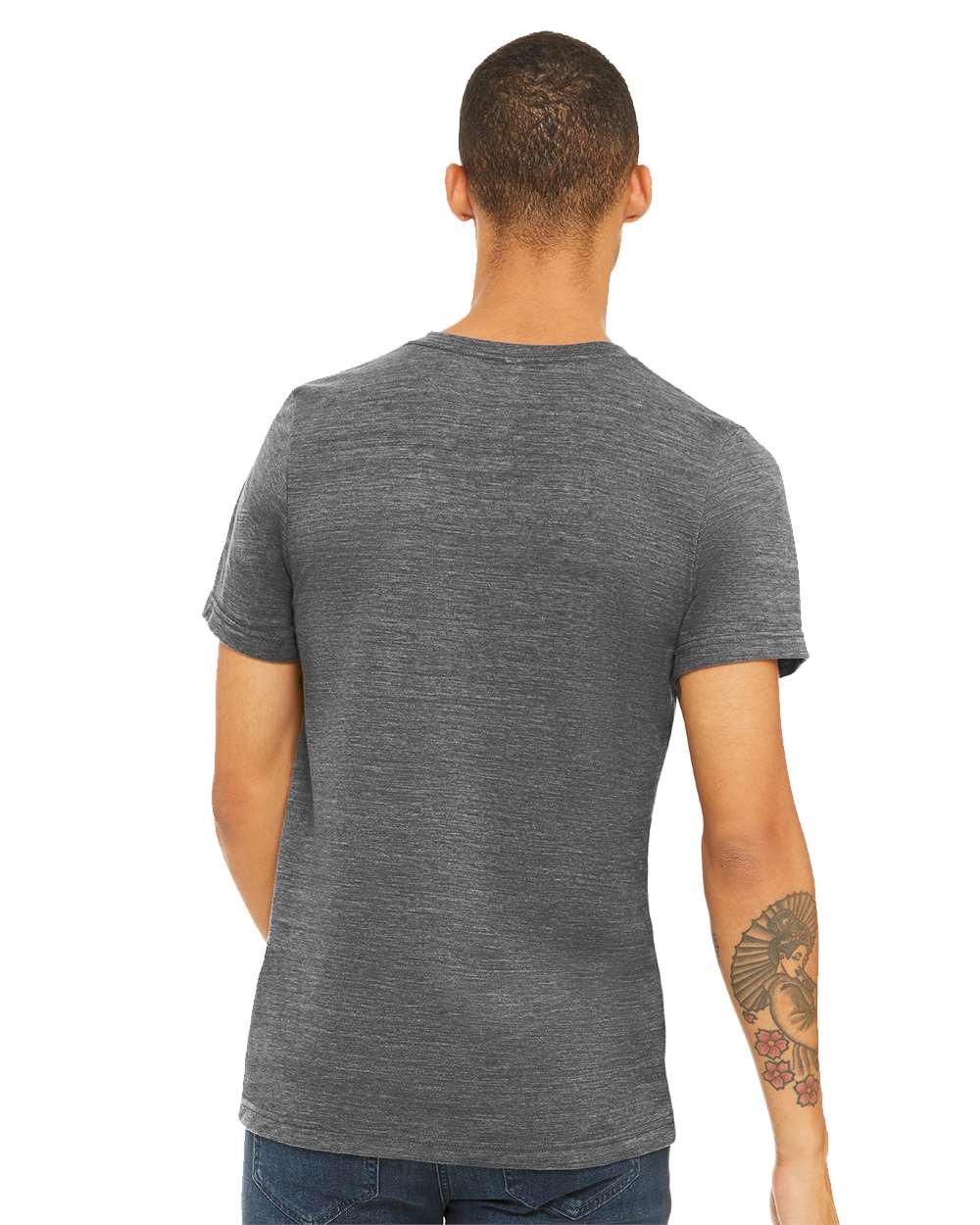Unisex Textured Jersey V-Neck Tee