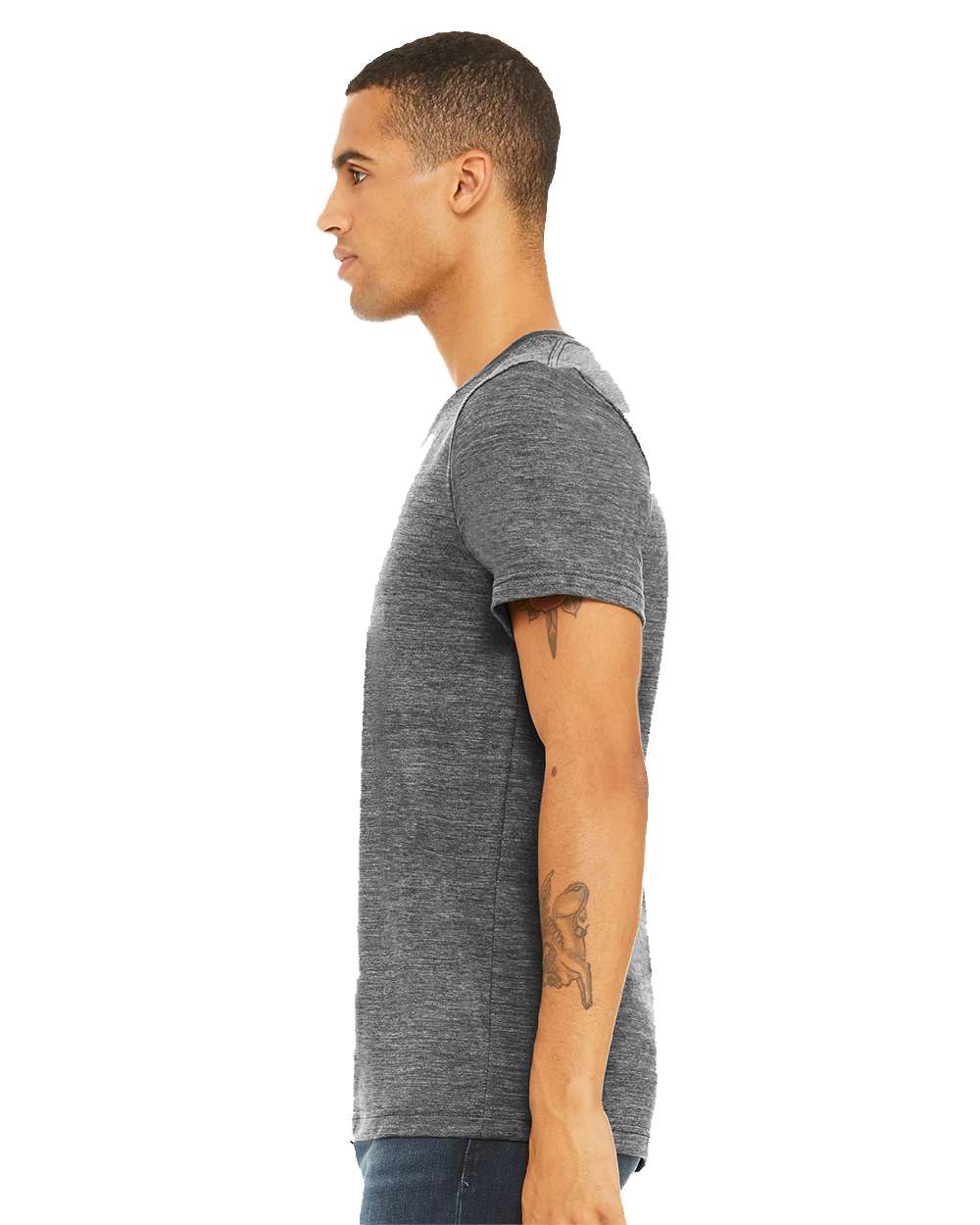 Unisex Textured Jersey V-Neck Tee