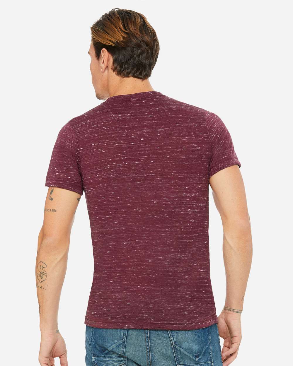 Unisex Textured Jersey V-Neck Tee