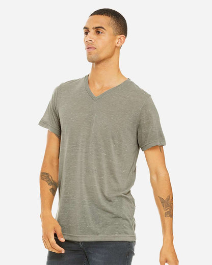 Unisex Textured Jersey V-Neck Tee