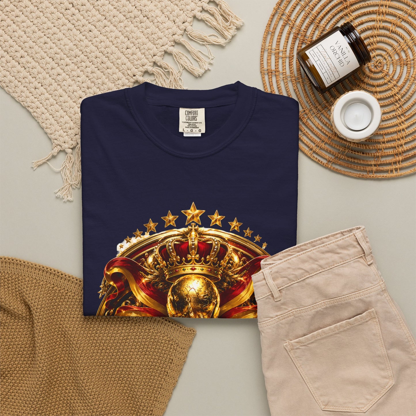 Spain Football World Cup 2026 'Monarca de Oro' Imperial Shield | Premium Graphic Tee