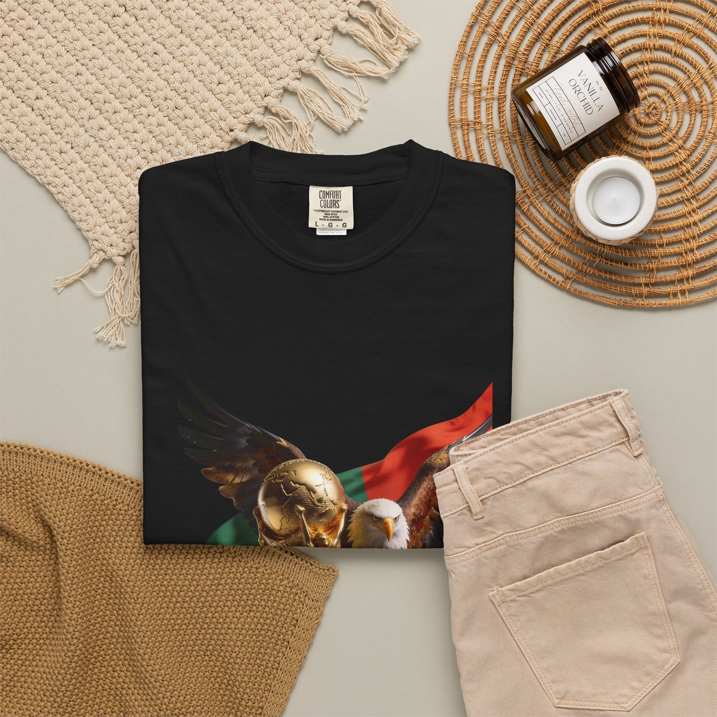 Portugal Football 'Asas da Vitória' Guardian Eagle & Trophy | Premium Graphic Tee