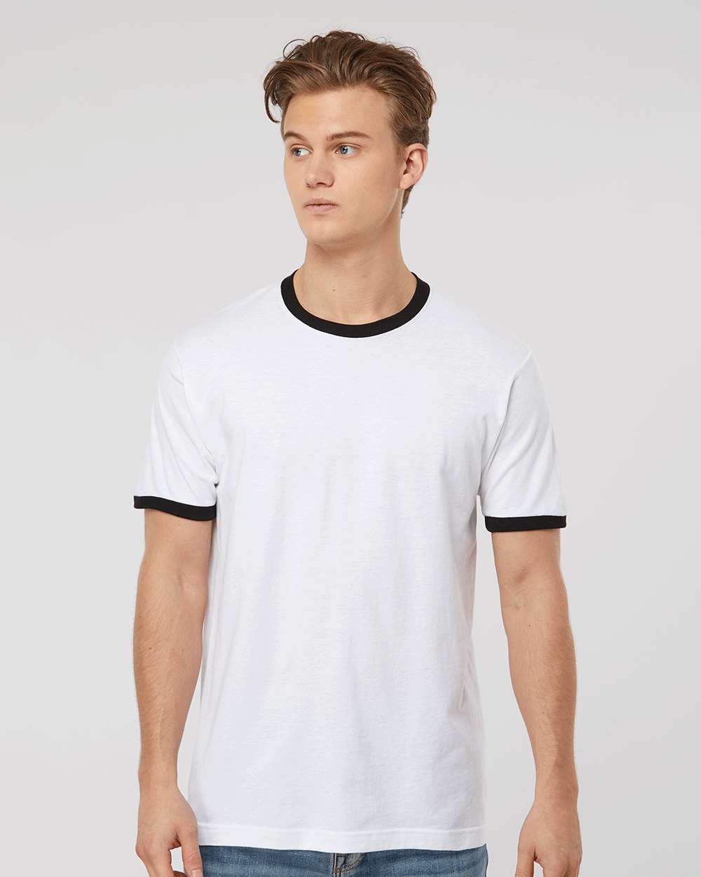 Unisex Fine Jersey Ringer T-Shirt