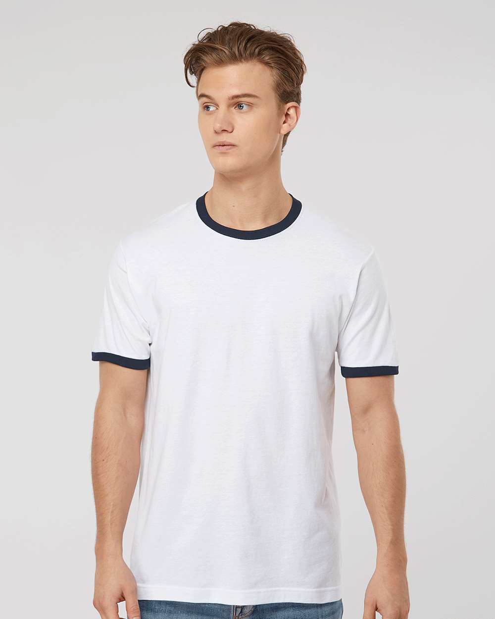 Unisex Fine Jersey Ringer T-Shirt