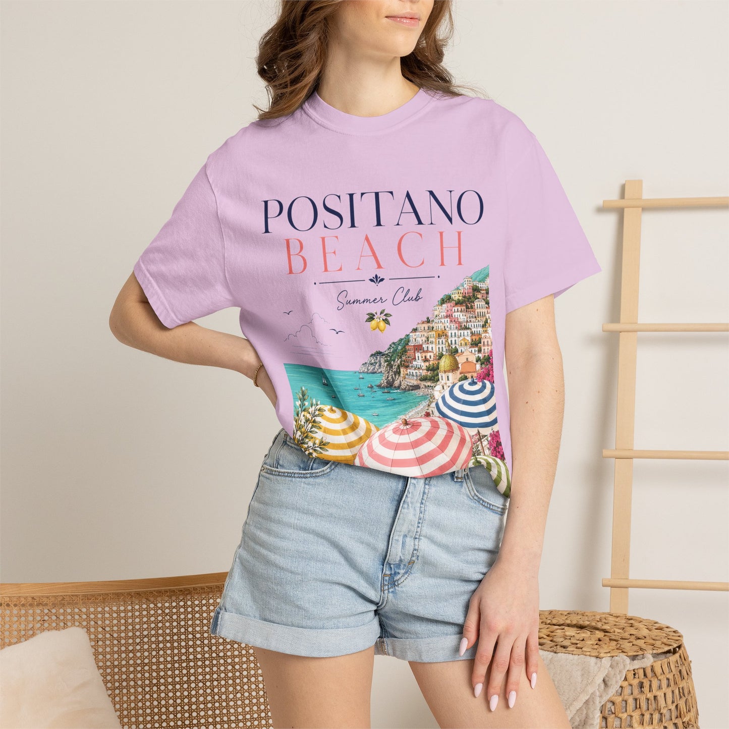 Positano Beach – Summer Club | Premium Vintage Tee
