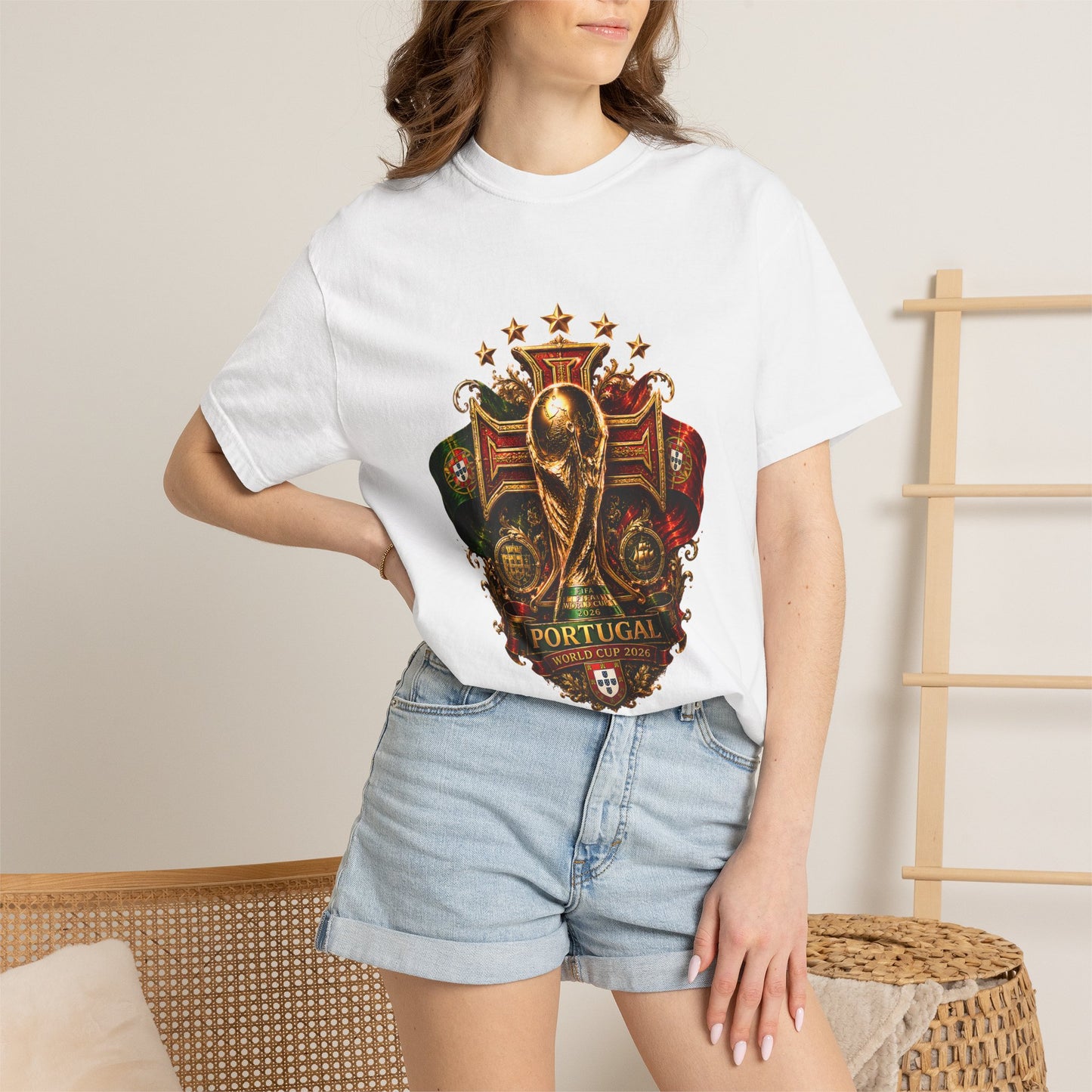 Portugal Football World Cup 2026 Sovereign Shield Crest – Imperial Glory | Premium Summer Tee