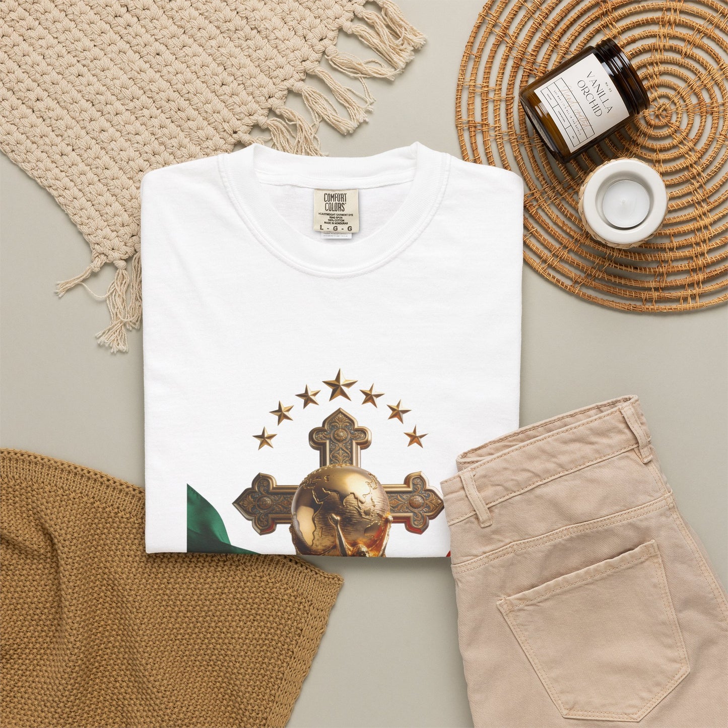 Portugal Football 'Cruz Sagrada' Majestic Trophy | Premium Graphic Tee